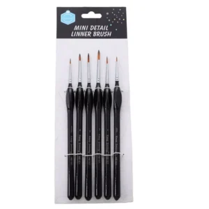 6 Pieces Nylon Hook Line Painting Brushes with Triangular Handles Detailed Brush Set Artist’s Painting Brush Set