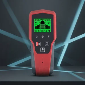 6 in 1 Big LCD Screen Display TH600 Red ABS Plastic Stud Finder Electronic Wall Wire Finder Metal Detector