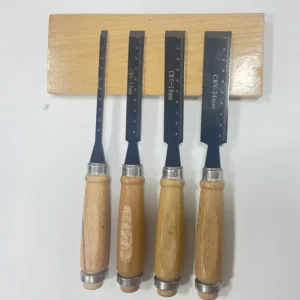 60CRV Black Treated Scale Mark Blade Custom Carpenter’s DIY Chisel High Hardness Beech