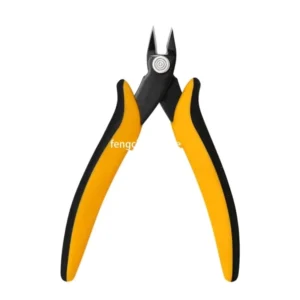 65 Manganese Steel Electronic Thin Knife Edge 4020 Cable Cutters Slanting Forceps Double Color Handle Black Surface Hand Tools 1