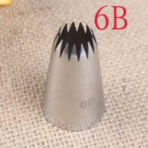 6B# 15 Toothpaste Piping Nozzle Welding Polishing 304 Stainless Steel Baking DIY Tools Medium size
