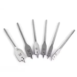 6PC Punch Drill Hole Opener Woodworking Flat Bit Set