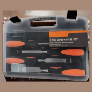 6PCS Professional Forged Machine Polishing Custom Logo Straight 60CRV Chisels Wood Handle Carpenter’s Chisel Set