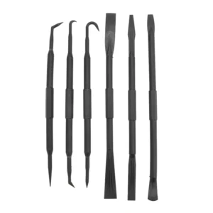 6PCS Set Prying Bar Hook Set Double Ended ABS Plastic Black for Removing O Ring Sealing Accessories