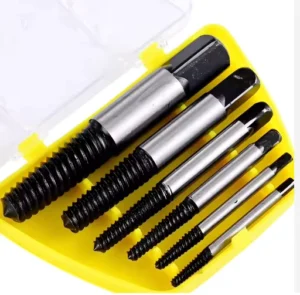 6pc Broken Water Pipe Sliding Tooth Broken Head Screw Extractor for Stud Screw Bolt Extractor