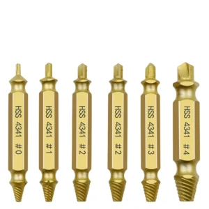 6pcs Damaged Screw Extractor Drill Bit Set Easily Take Out Broken Screw Bolt Remover Stripped Screws Extractor Demolition Tools