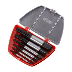 6pcs Damaged Screw Extractor and Remover Set 1# 2# 3# 4# 5# 6# for 1/8 1/4 3/8 1/2 5/8 3/4 7/8 1 Inch Pipe Tube
