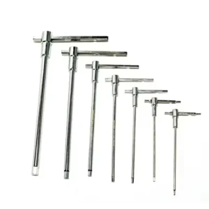 7 Pc Torx Star T Handle Hex Allen Key Wrench Set with Speed Sleeves