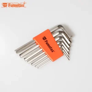 7 Piece Industrial Chrome Vanadium Steel Nickel Plated L Shaped Flat End Hex Key Set with 3 Year Warranty Imperial