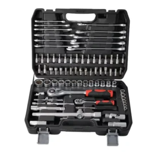 78 Pcs Toolbox Vde Hand Tools Deep Impact Socket Wrench Combination Household Use Car Repair Tool Box Kit
