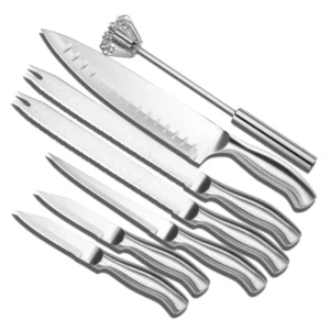 7PCS 3Cr13 Stainless Steel Kitchen Knife Set Gift Box Package for Home Restaurant