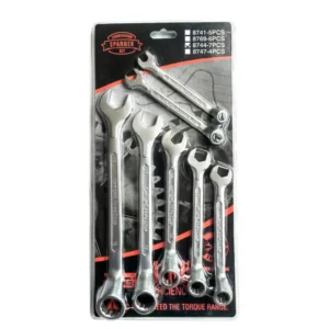 7Pcs Matte High Rib Combination Wrench C Type Double Open Box Spanner for Auto Repair