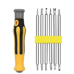 7Pcs Screwdriver Set 6 In One U Type Plum Blossom Triangle Shaped Bit Multi Function Household Disassemble Tools