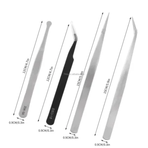 7mo Stainless Steel Tweezers for Electronics Laboratory Work Window Glass Film Tint Tools Car Wrap Tools