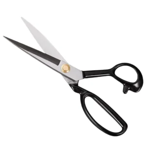 8 12 Inch Manganese Steel Professional Tailor Leather Sewing Scissors Sharp Thickened Blades Black Silver
