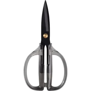 8 Inch Black Titanium Plated Chicken Bone Shears Kitchen Acrylic Scissor