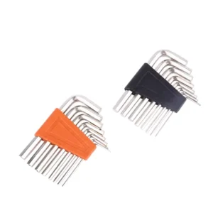 8 Pcs Metric Hex Allen Key Wrench Set L Shape Chrome Vanadium Steel 1.5 6mm Industrial Hand Tool for Bike Furniture Repair