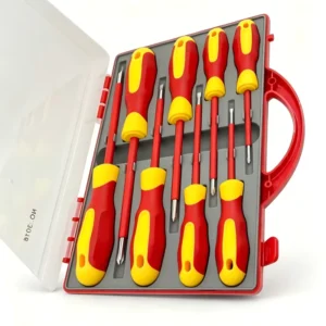 8 Piece Cr V Steel Screwdriver Set Magnetic Tip Phillips Slotted Professional Electrician Repair Tool Kit with Portable Case Box