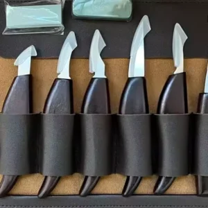 8 Piece Professional Wood Carving Knife Set Storage Roll OEM Available Industrial Grade Lightweight Durable for Art Applications