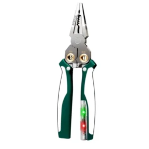8-in-1 Multifunctional Stainless Steel Wire Stripper Voltage Tester DIY Industrial Grade Electrician Cable Cutter Crimper