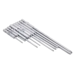 801 Electric Screwdriver Head Diameter 5mm Bit Industrial Grade Strong Magnetic Slotted Bit Hexgonale 1 4 Various Length Bits