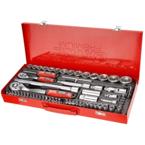 8818370 65pcs CrV Hand Tool Ratchet Wrench Socket Set with Metal case