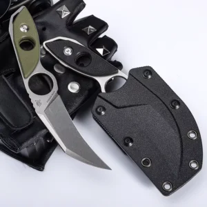 8Cr13MOV Steel Full Tang Blade with Sheath Cutting Camping Outdoor Knife EDC Gift Tools Small Fixed Blade Knife