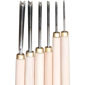8Kind V Type Woodworking Chisels Trimming Triangle Knife Hand Wood Carving Knives 0.15-0.8Cm