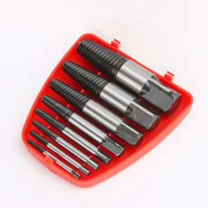 8pc Screw Extractors Removers Easy Out Set for Broken Damaged Screws Bolts Studs