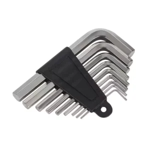 9 Piece Metric Ball End Color Coded Hex L-Key Set Hex Key Allen Wrench Set