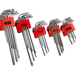 9 Piece Multi Functional Torx Hex Allen Key Wrench Set with Folding Design