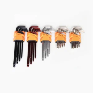 9 Pieces of Key Set Wrench Allen Hex Key Set With Ball Torx T40 Hex Key