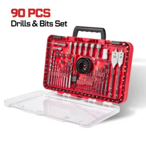 90PCS All round Tool Metric Set Including a Variety of Drill Bits and Accessories Drilling and Tapping in One Step