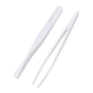93308 ESD Tweezers White Color PPS Carbon Fiber Anti static Heat Resistant Plastic Tweezers