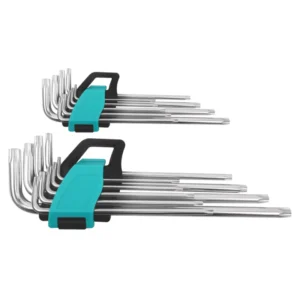 9PC Long Ball Head Hex Wrench Set Metric Chrome plated DIY Industrial Grade Auto Repair OEM Customization CrV Material Allen Key