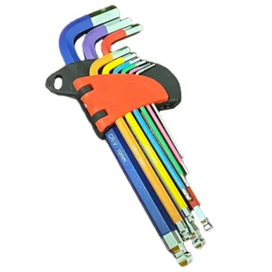 9pc Extra Long Metric Alan Key Set with Ball End Hex Keys Customizable OEM DIY Grade Allen Key Set