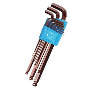 9pcs Ball End Hex Key Ball Point Hex Key Wrench Set Car Body Repair Tools S2 Alloy Steel Household Repair Tools