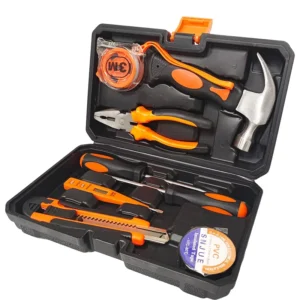 9pcs Carbon Steel Hand Tools Sets Car Kit Hammer Plier Mechanic Tools Set Household Repairing