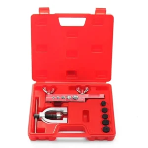 9pcs Double Flare Brake Line Flaring Tool Kit for Copper Aluminum Soft Steel Brake Line and Brass Tubing 3/16″ to 5/8″