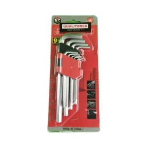 9pcs Long Arm Torx Hex Key Set Multi Model L Shaped Wrench Chrome Finish for DIY Customizable OEM Support
