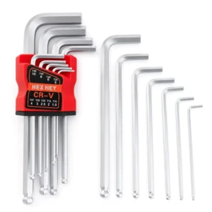 9pcs Long Arm Torx Hex Key Set Multi Model L Shaped Wrench Chrome Finish for DIY Customizable OEM Support