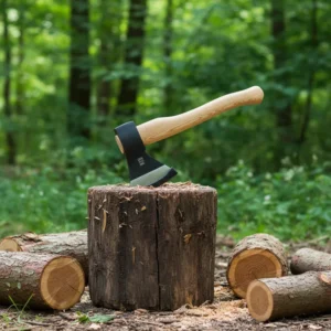 A613 Forged Axe with Wooden Handle Felling Axe
