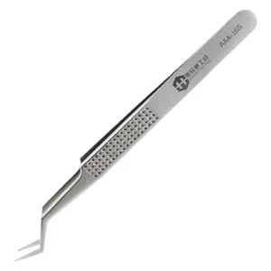 AAA 16S High Precision Tweezers for Motherboard BGA Anti Static Precision Stainless Curved Straight Tip Electronics Tweezers