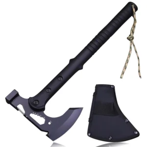 ABS Handle Black 440C Outdoor Tactical Axe Jungle Logging Axe Outdoor Camping Self defense Rescue axe