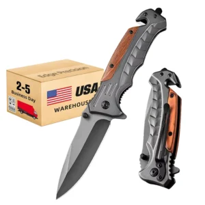 ABS Handle Folding Pocket Knife Outdoor Camping Hunting Survival Knife