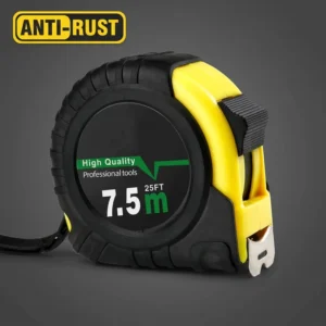 ABS Quality Metric Measuring Tools Manual Lock Anti Rust Portable Small Hand Tape Measure with Stand 5M 7.5M