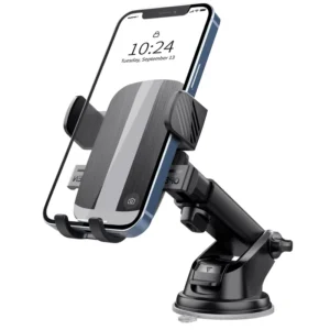 ABS Suction Cup Dashboard Car Mount Holder 360 Degree Rotation for 4.7 7 Inch Smartphone Adjustable Long Arm Phone