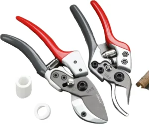 AIRAJ Industrial Grade Anti slip Rubber Handle Carbon Steel Bypass Pruner Shearing Scissors Gardening Pruning Shears