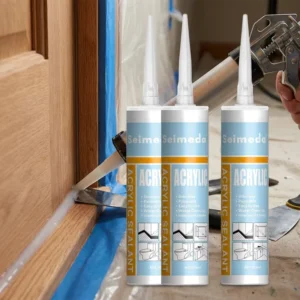Acrylic Sealant High Performance Rain Proof Corrosion Resistant Caulk for Filler White Adhesive Wall Woodworking One Component