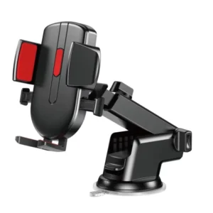 Adjustable Car Mount Smartphone Holder ABS Plastic Suction Cup Telescopic Rod 360 Degree Rotation